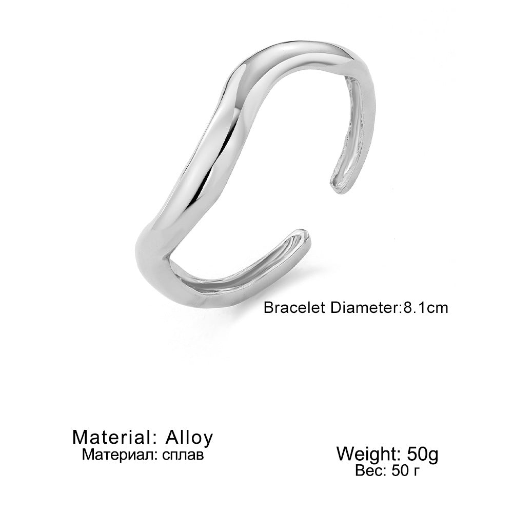 Gold Chunky Cuff Bracelets