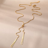 Chain Necklace with Drop Pendants