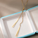 Chain Necklace with Drop Pendants
