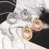 Elegant Intertwined Hoop Earrings
