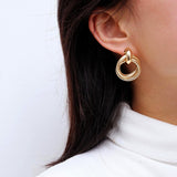 Elegant Intertwined Hoop Earrings