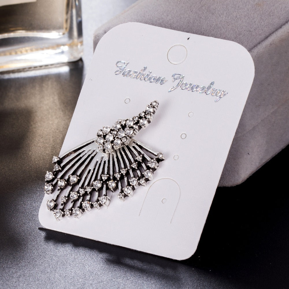 Ear Cuff with Sparkling Crystal Accents