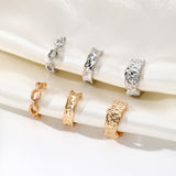 Textured Chunky Hoop & Chain Ear Cuff