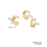 Textured Chunky Hoop & Chain Ear Cuff