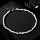 Cute Heart-Embellished Pearl Necklace