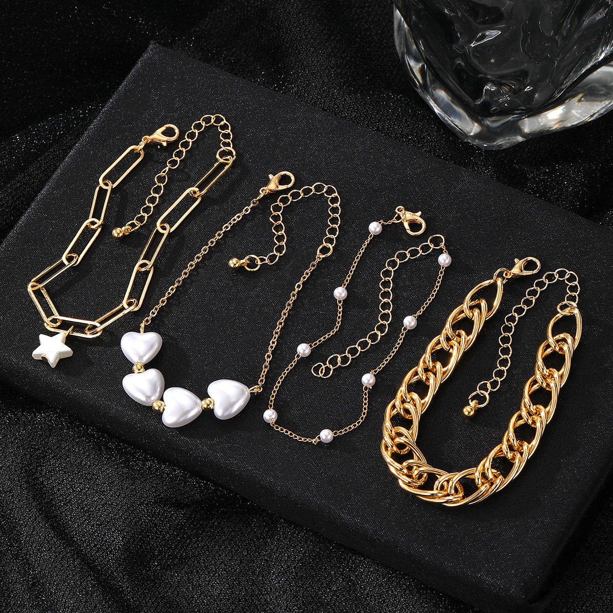 Gold & Pearl Charm Bracelets