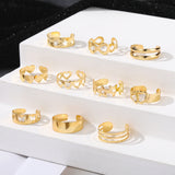 Stylish Gold and White Toe Rings