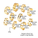 Stylish Gold and White Toe Rings