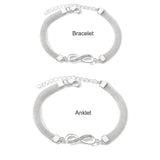 Infinity Bracelet & Ankle Bracelet Set