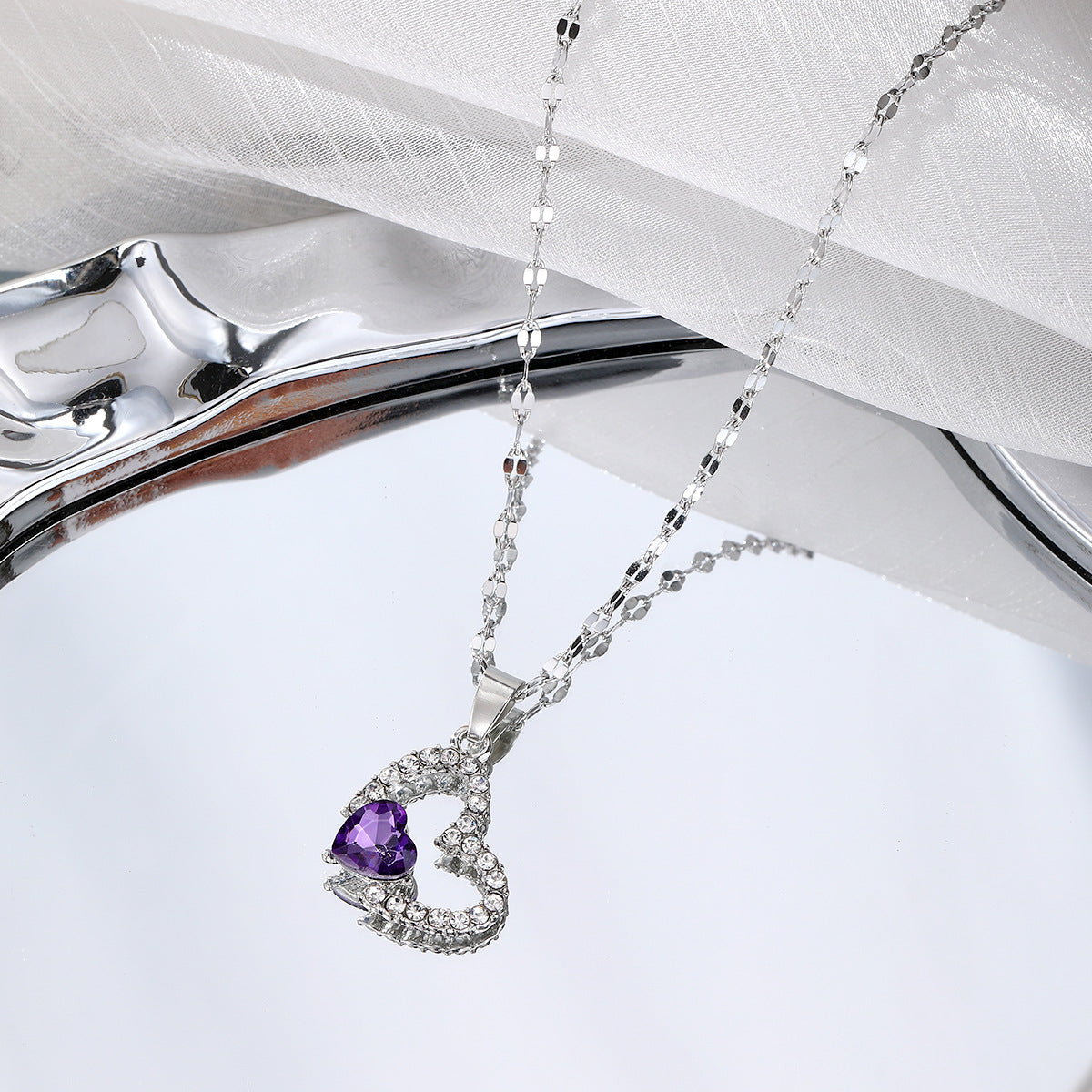 Heart-Shaped Pendant Necklace
