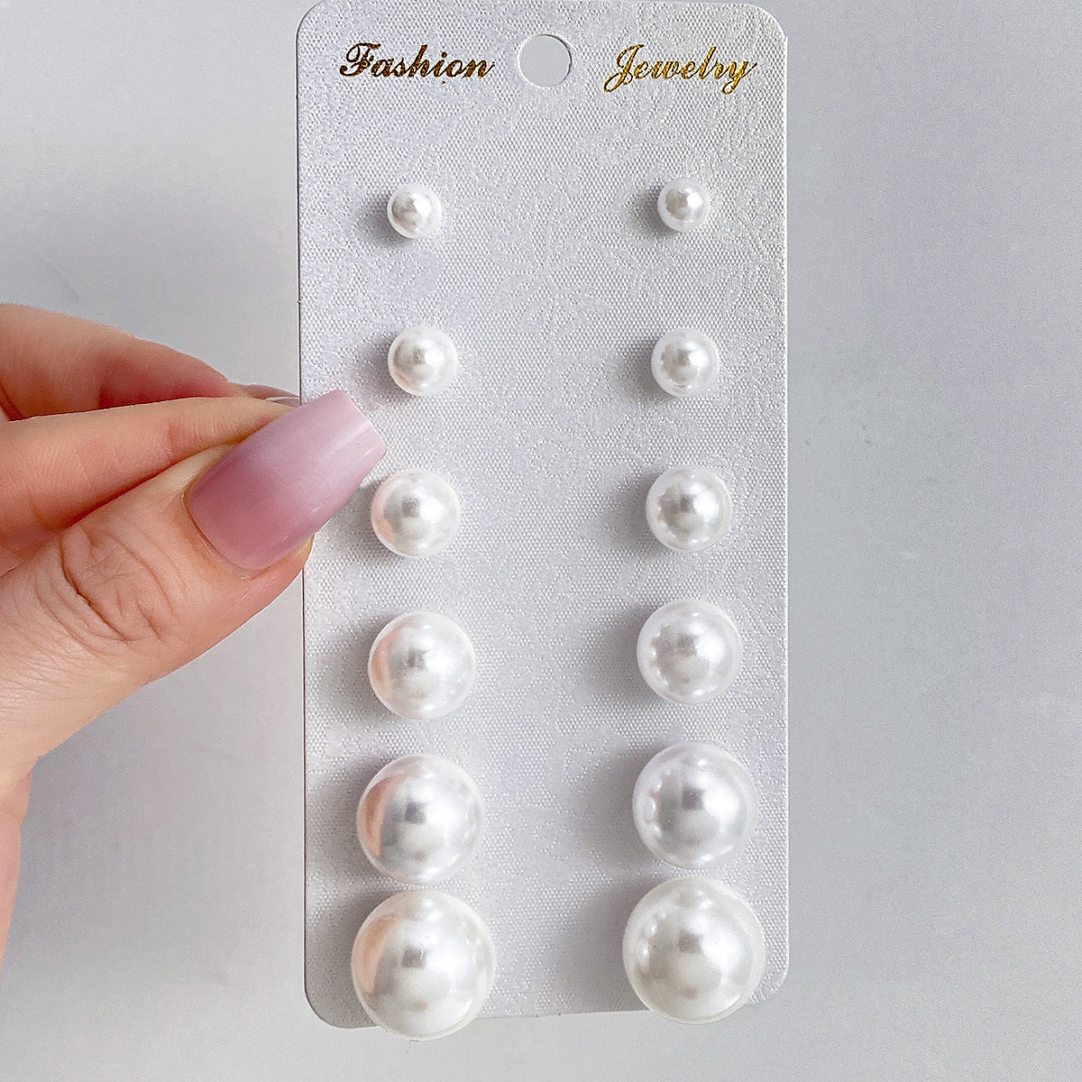 Pearl Stud Earrings Set