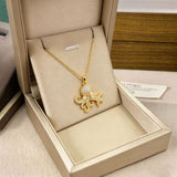 Octopus Pearl Pendant Necklace