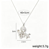 Octopus Pearl Pendant Necklace
