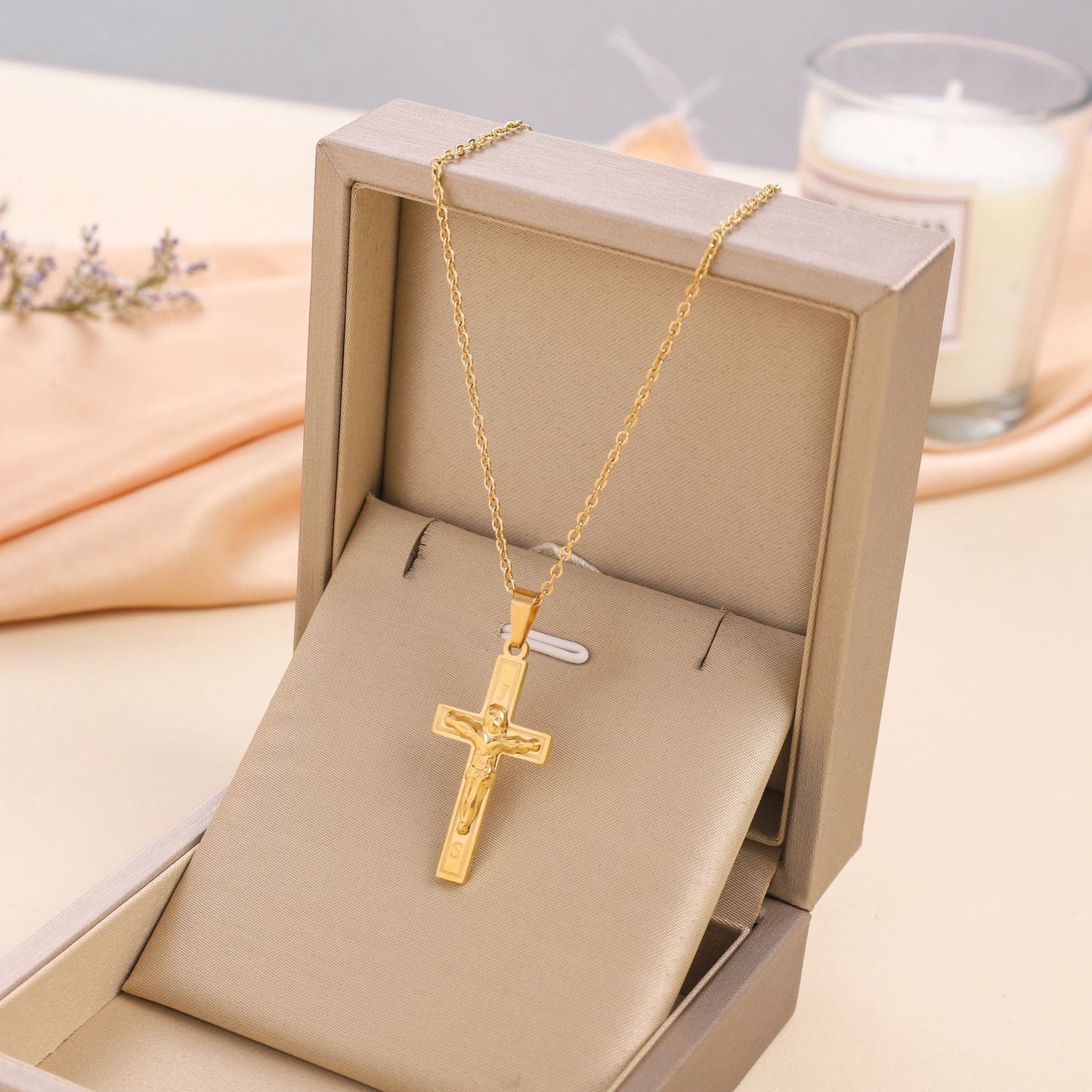 Eternal Faith Crucifix Pendant Necklace