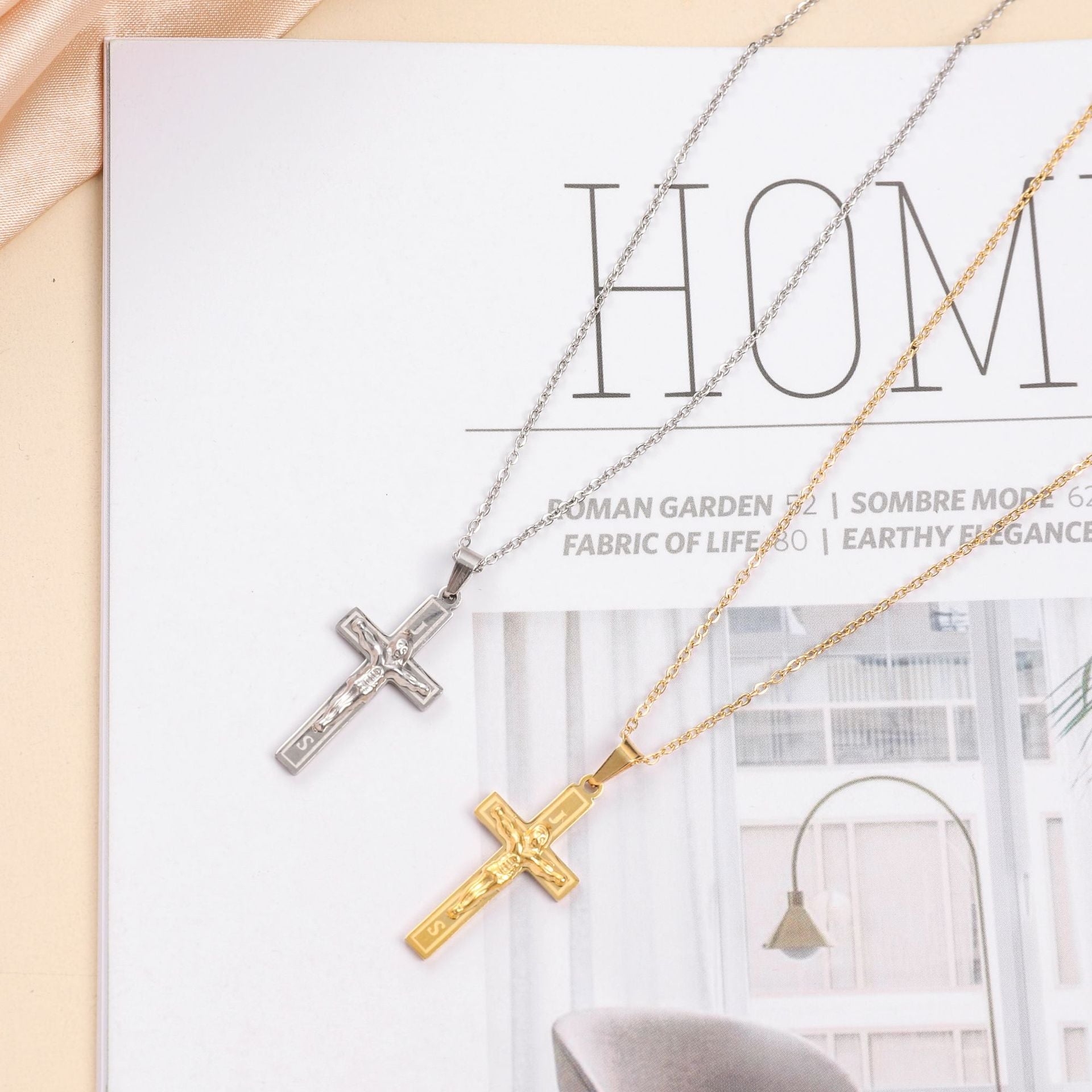Eternal Faith Crucifix Pendant Necklace