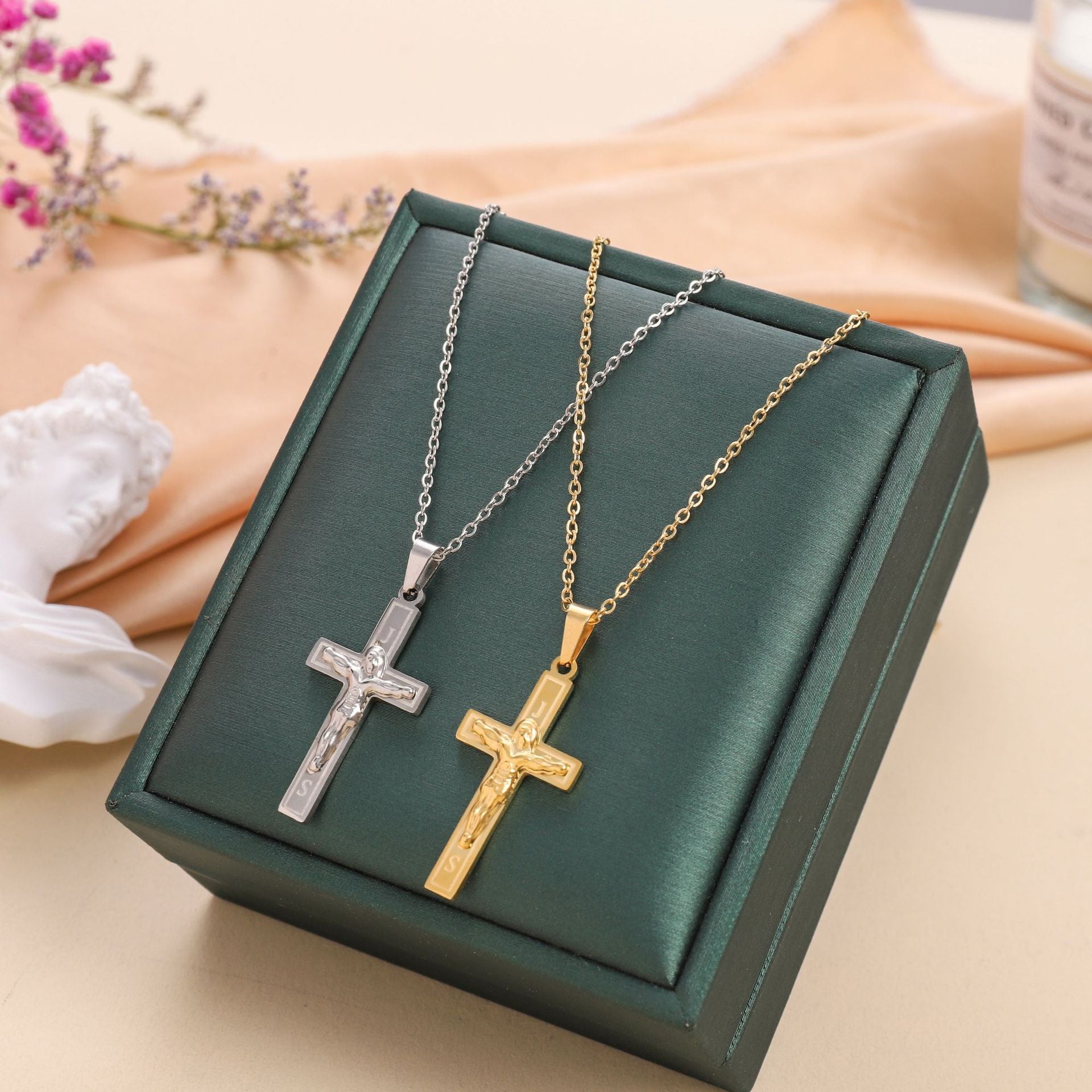 Eternal Faith Crucifix Pendant Necklace