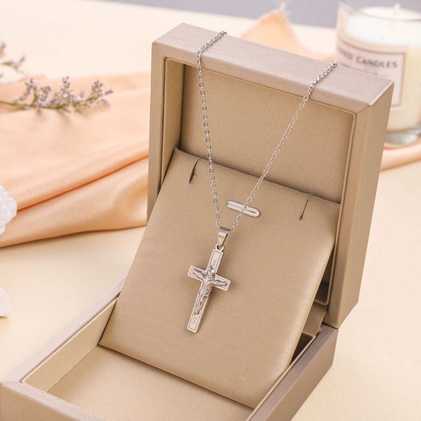 Eternal Faith Crucifix Pendant Necklace