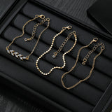 Women's Gold-Tone Crystal Leaf Bracelet Set