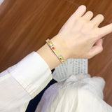 Lucky Charm Adjustable Cuff Bracelet for Women