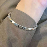 Engraved Stainless Steel Bangle