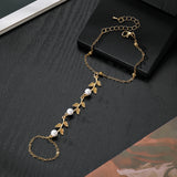 Pearl Hand Chain Bracelet
