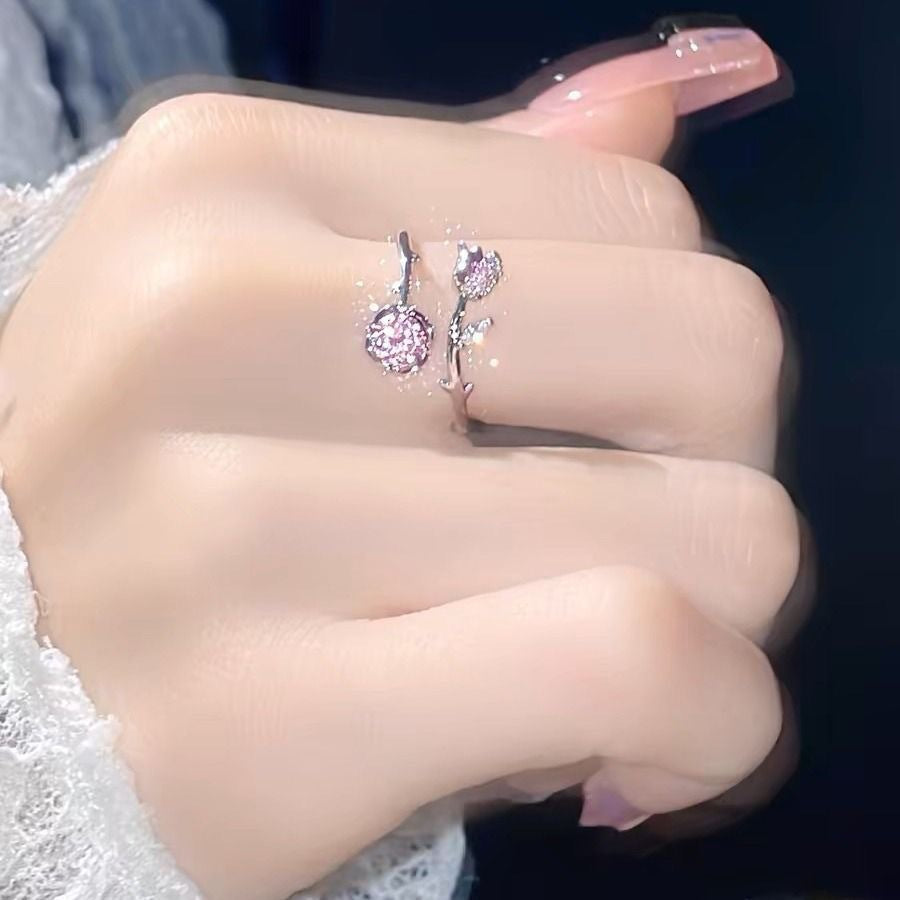 Cherry Adjustable Open Ring