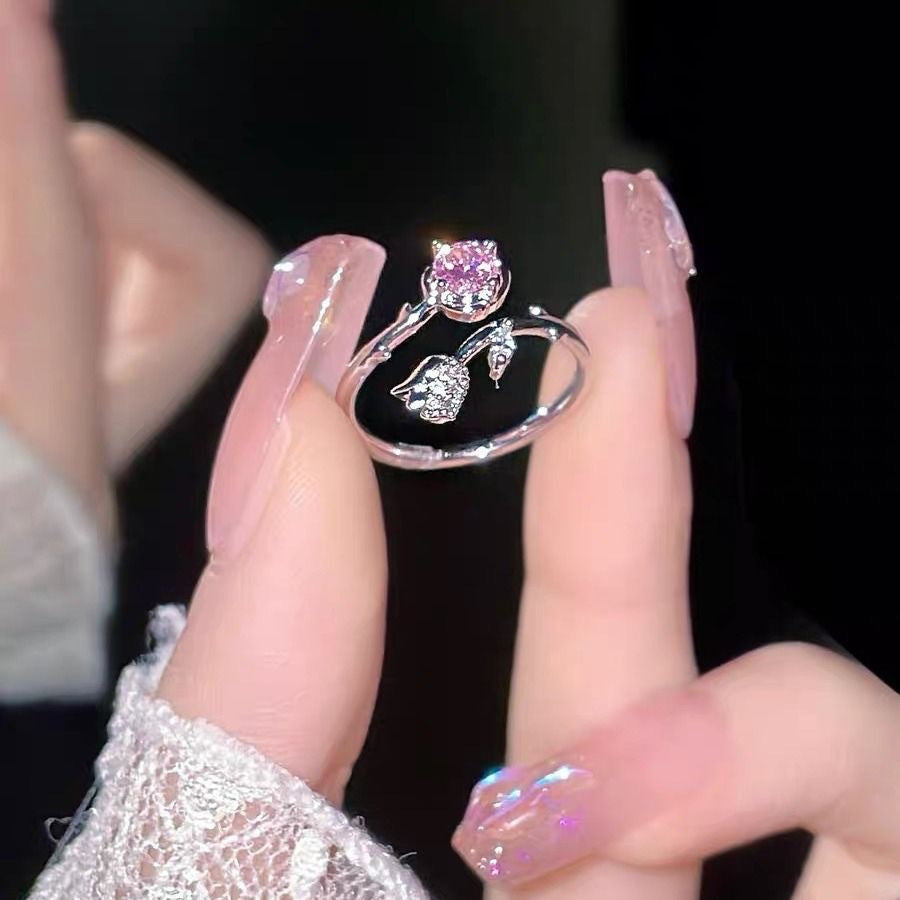 Cherry Adjustable Open Ring