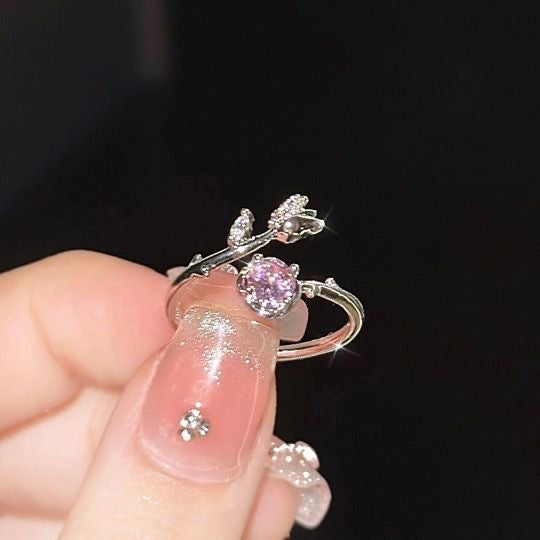 Cherry Adjustable Open Ring