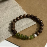 Natural Beaded Stretch Bracelet