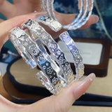 Engraved Open Cuff Bracelet