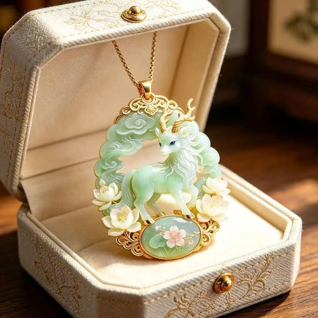 Elegant Deer Pendant Necklace