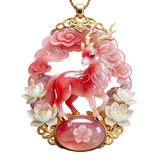 Elegant Deer Pendant Necklace