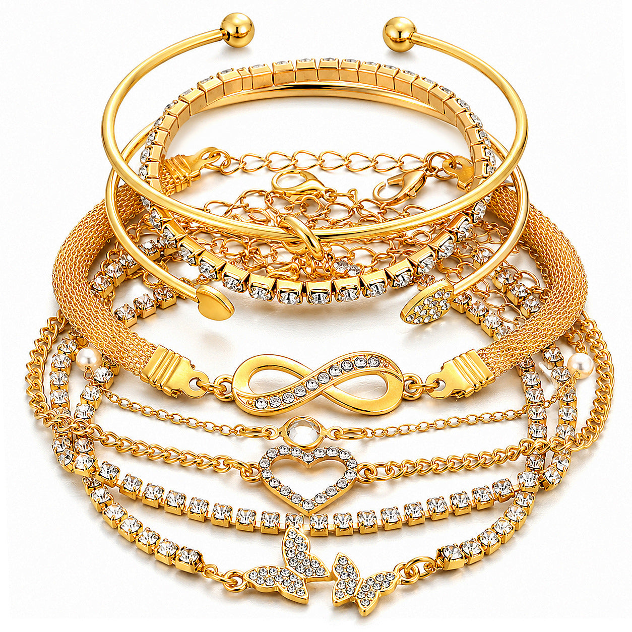 Women's   Charm Bracelet Set