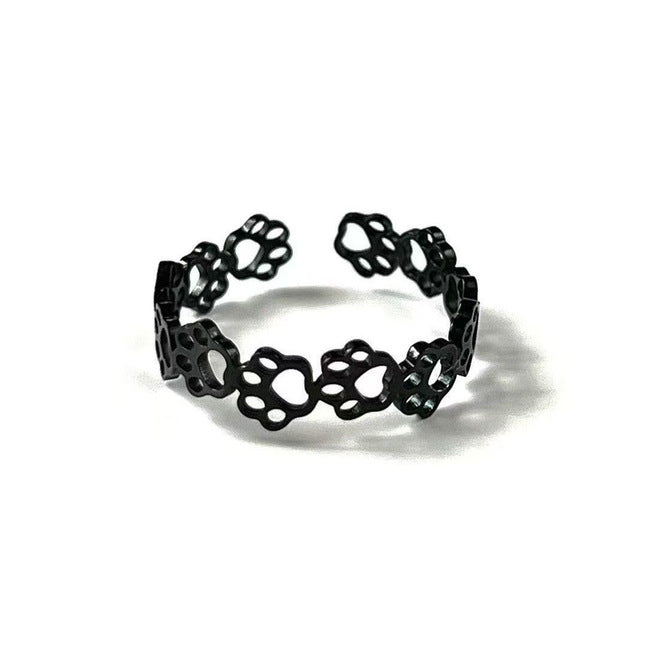 Women's Floral Open Cuff Ring