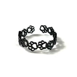 Women's Floral Open Cuff Ring