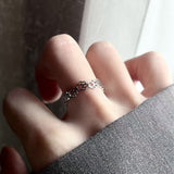 Women's Floral Open Cuff Ring