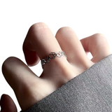 Women's Floral Open Cuff Ring