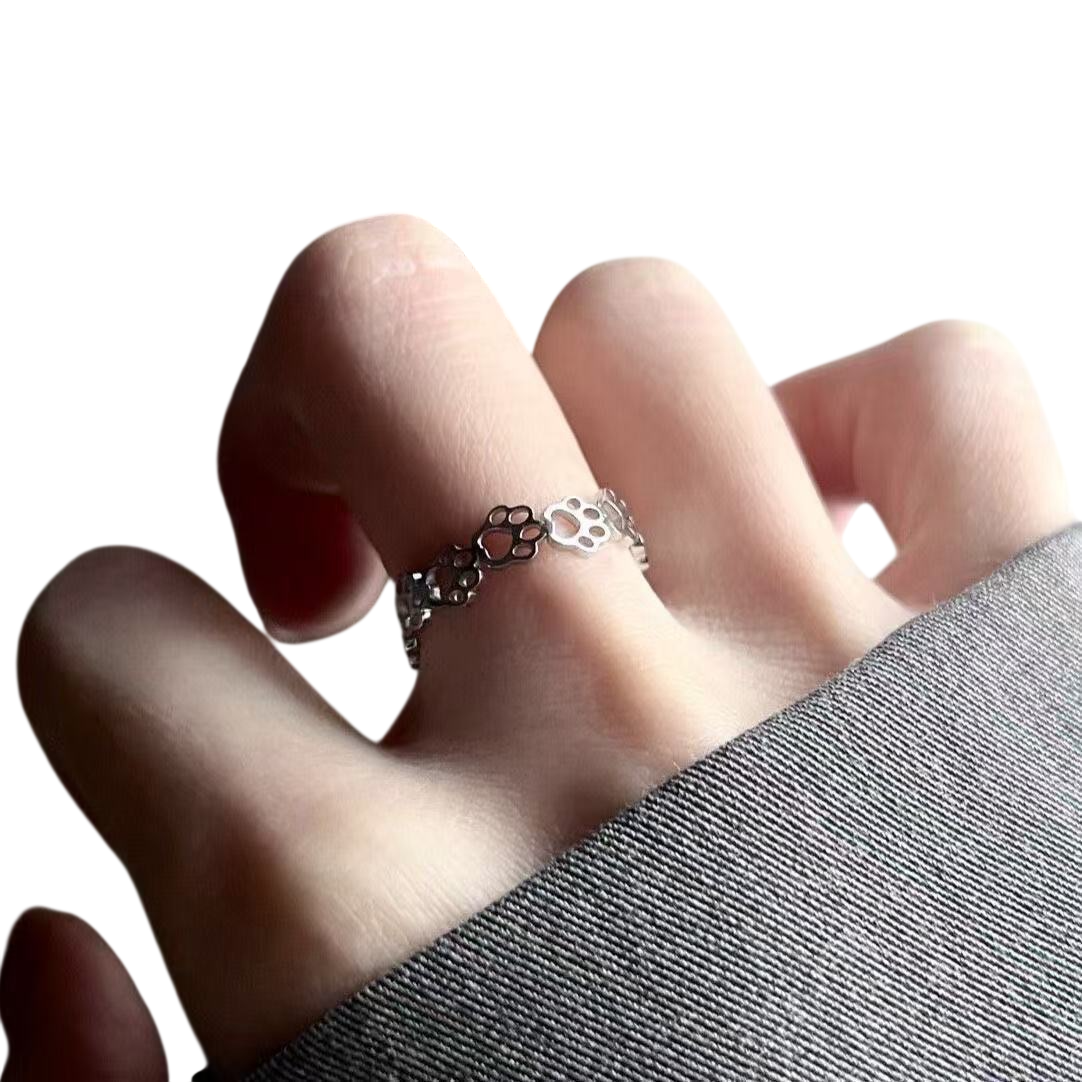 Women's Floral Open Cuff Ring