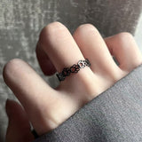 Women's Floral Open Cuff Ring