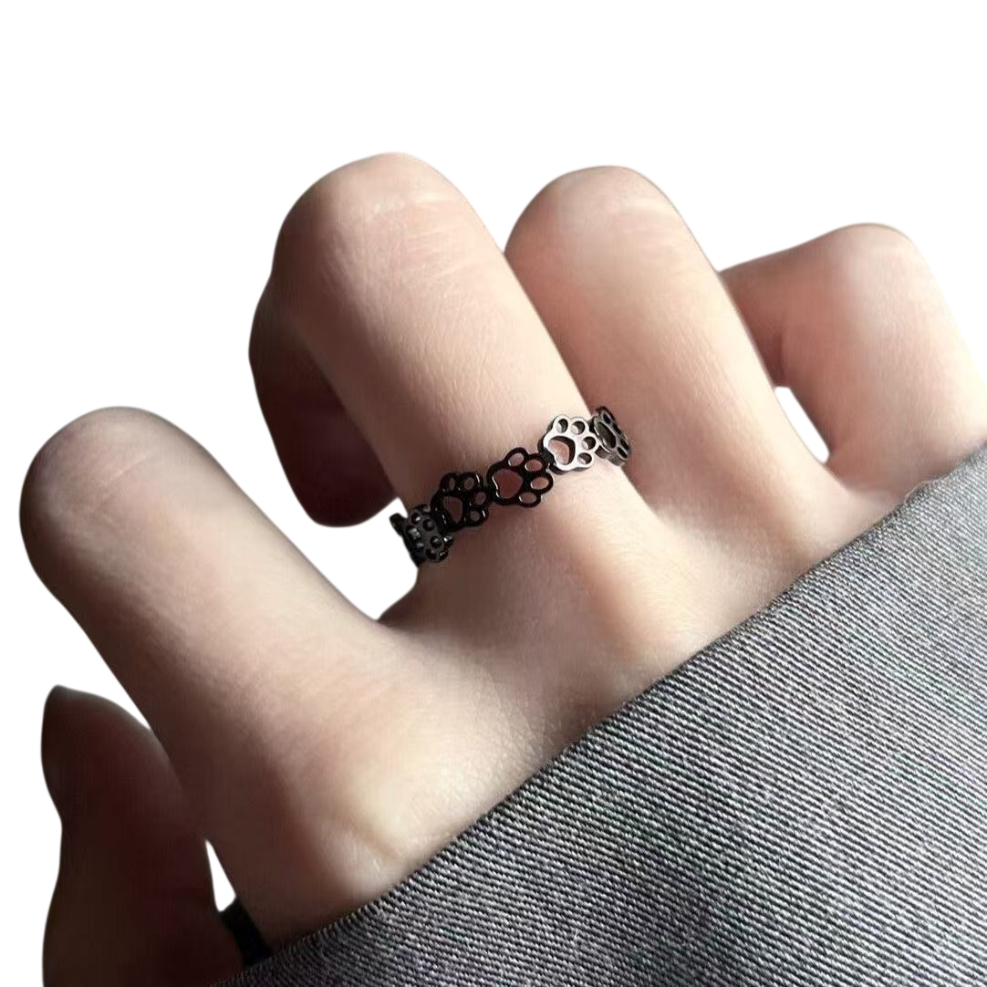 Women's Floral Open Cuff Ring