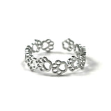 Women's Floral Open Cuff Ring