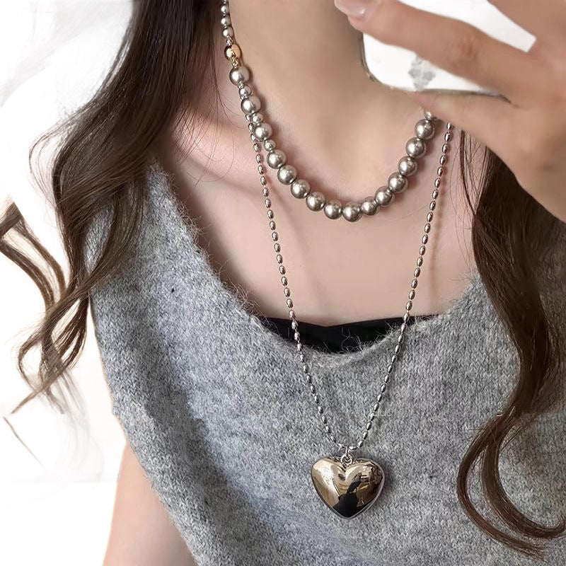 Women's Heart Pendant Chain Necklace