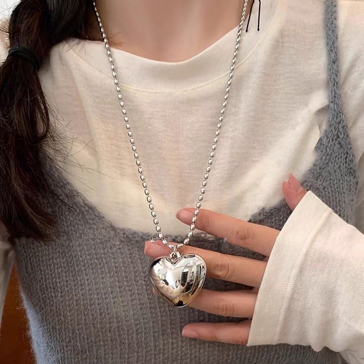 Women's Heart Pendant Chain Necklace