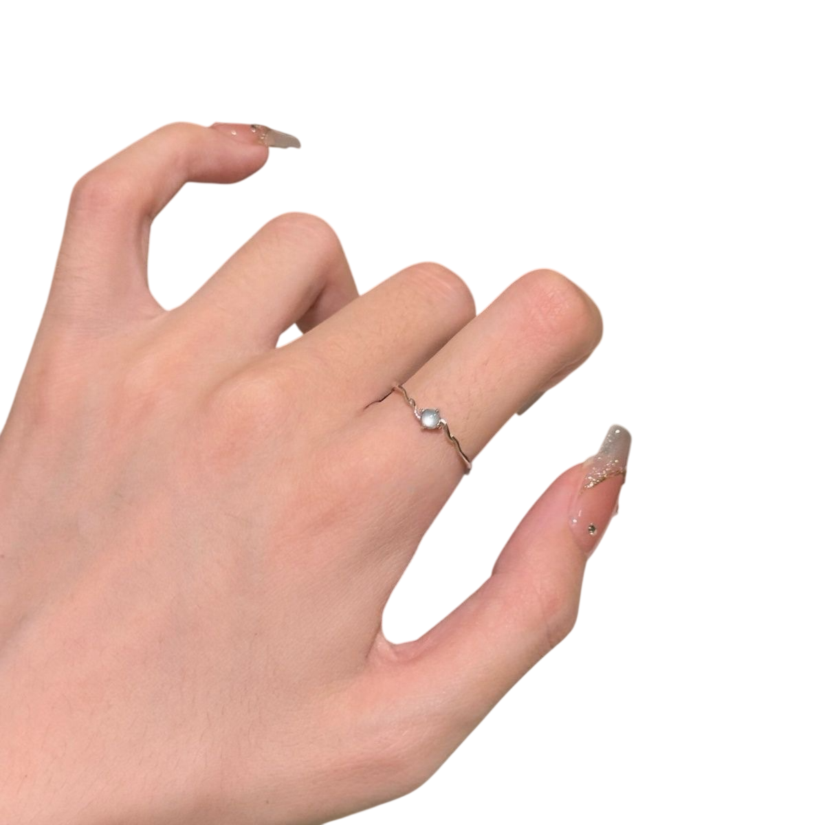 Women's Pearl Open Adjustable Ring