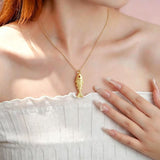 Women’s Fish Pendant Necklace with Chain