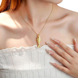 Women’s Fish Pendant Necklace with Chain