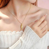 Women’s Fish Pendant Necklace with Chain
