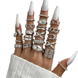 Women’s Gold Tone Stackable Ring Set