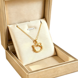 Crystal Cat Pendant Necklace for Women