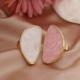 Women’s Statement Oval Stone Open Ring